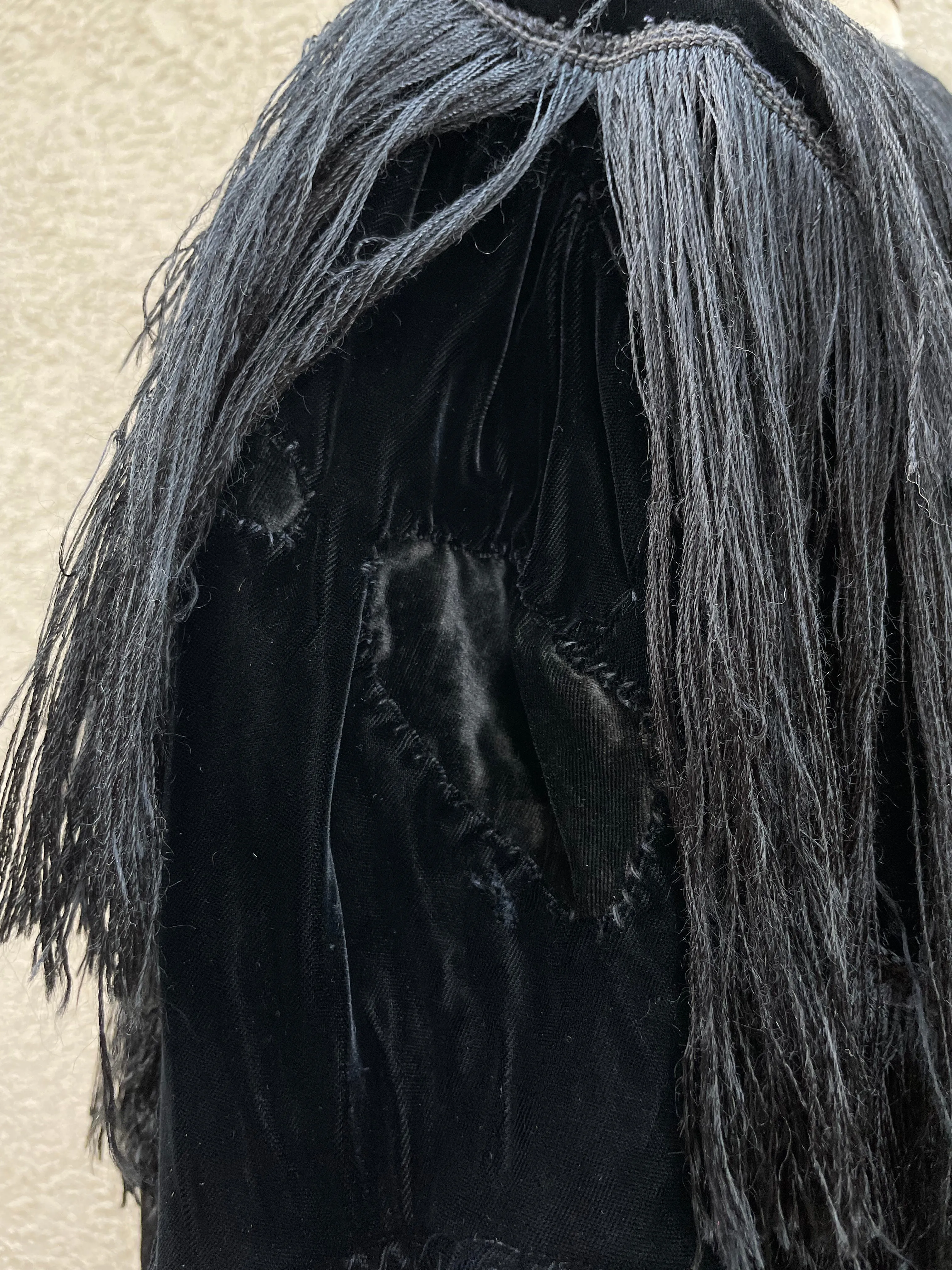 1930s Velvet Fringe Bolero Jacet
