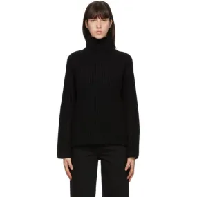 Acne Studios Black Wool Rib Knit Turtleneck