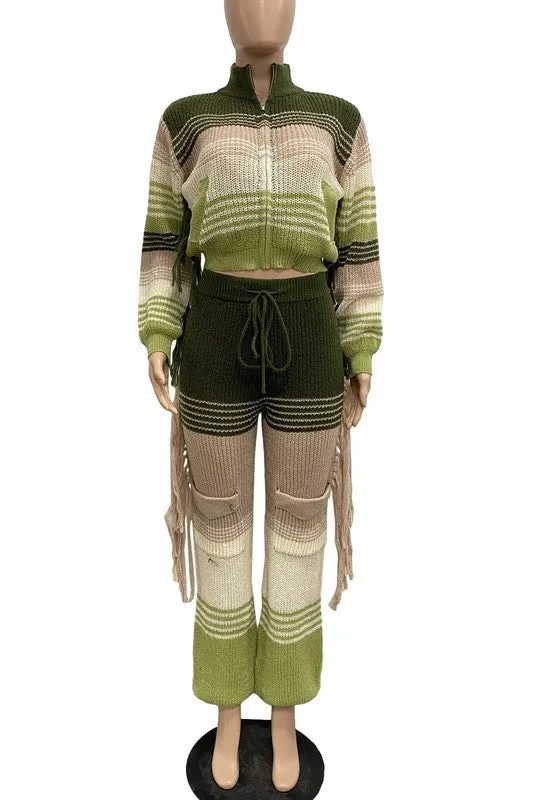 Are You Okay Boo? Fashion 2 Pc Sweater Pants Set