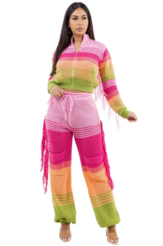Are You Okay Boo? Fashion 2 Pc Sweater Pants Set
