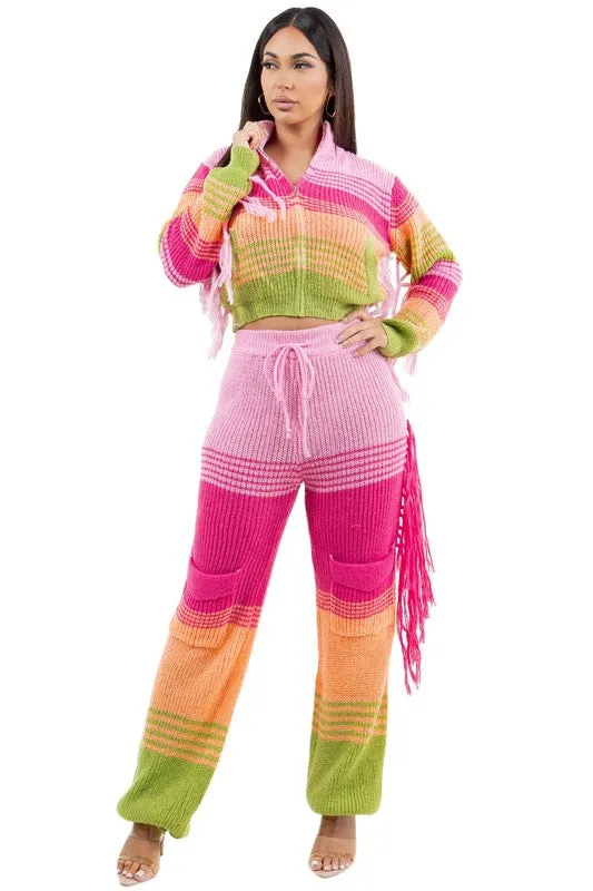 Are You Okay Boo? Fashion 2 Pc Sweater Pants Set