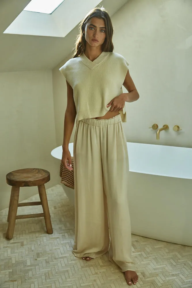 Arpi Crop Sleeveless Sweater
