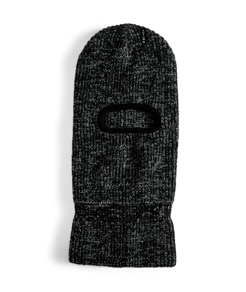 Autumn Marl Balaclava in Black 2025