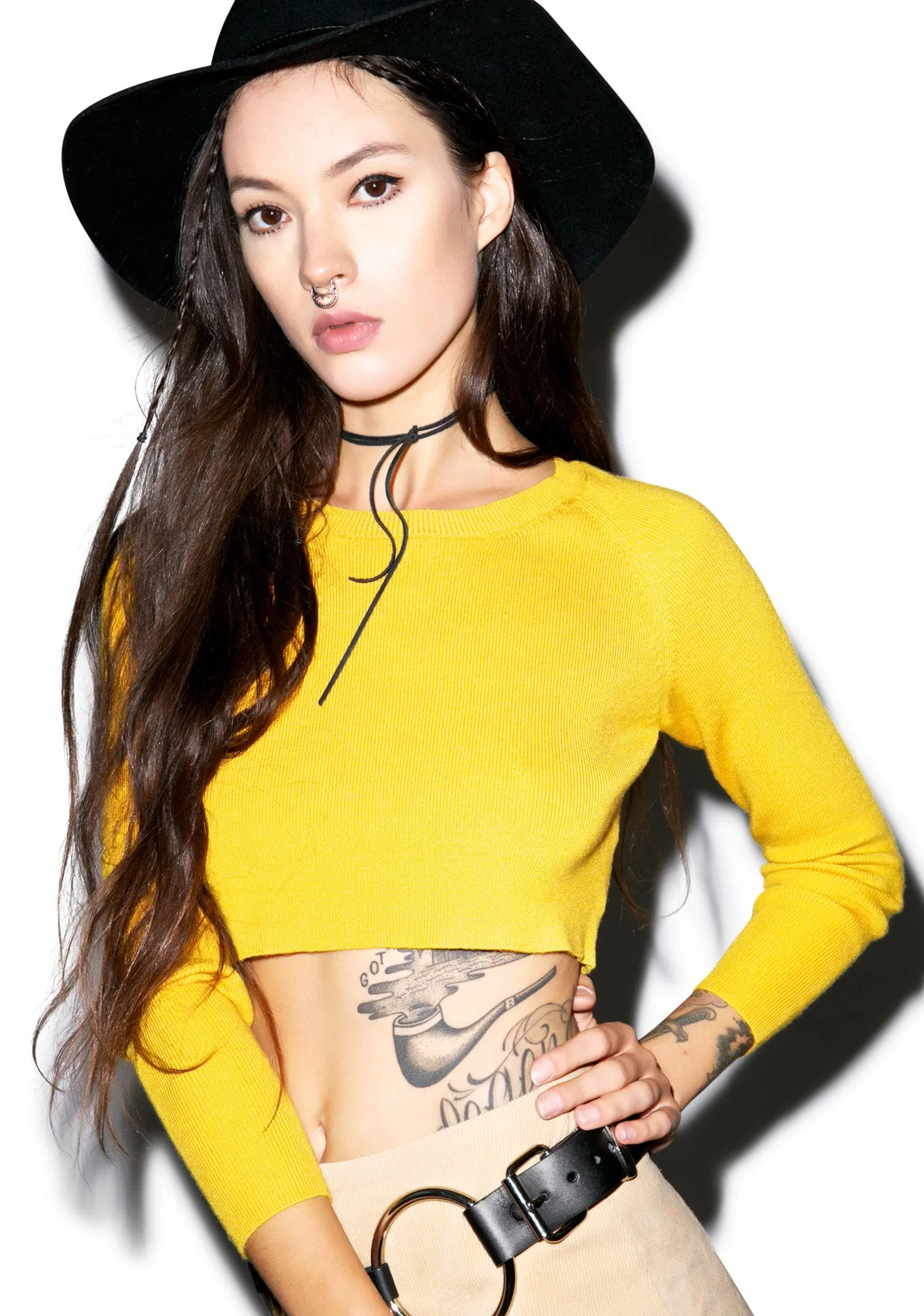 Banana Boat Crop Long Sleeve Shirt