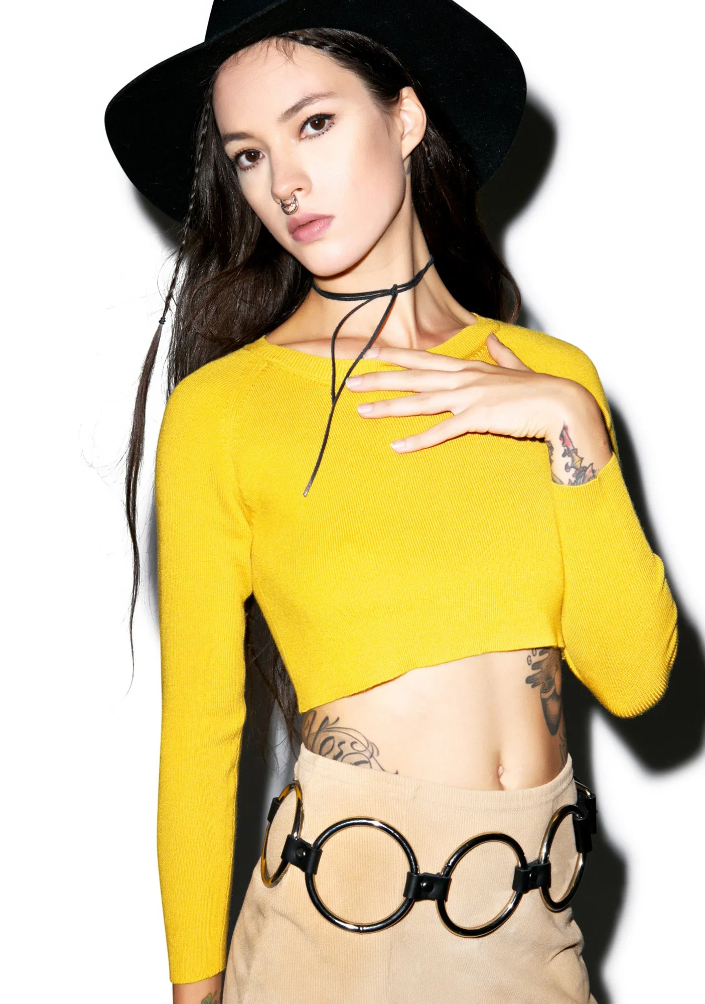 Banana Boat Crop Long Sleeve Shirt