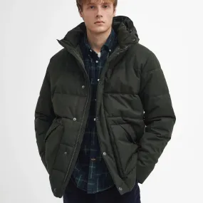 Barbour Brampton Puffer Jacket In Sage