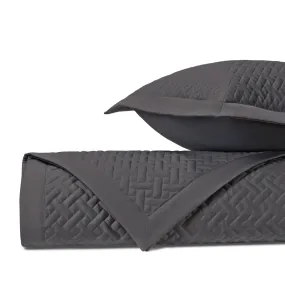Basketweave Quilted Grisaglia Gray by Home Treasures