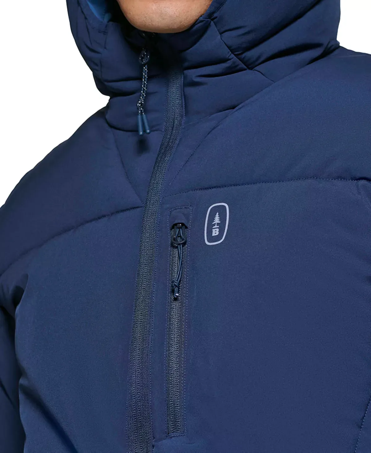 BASS OUTDOOR Men's Glacier Quilted Full-Zip Hiking Jacket  Color Blue Size S