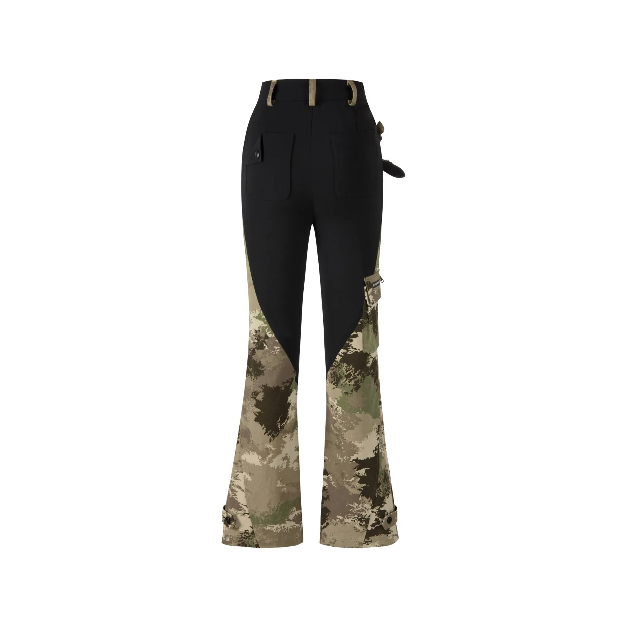 Bear Camo Patch Trousers in Black