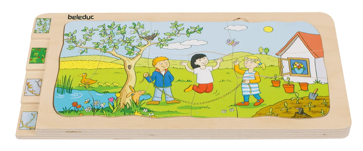 Beleduc Layer-Puzzle 4 Seasons 四季多層情景找找看拼圖