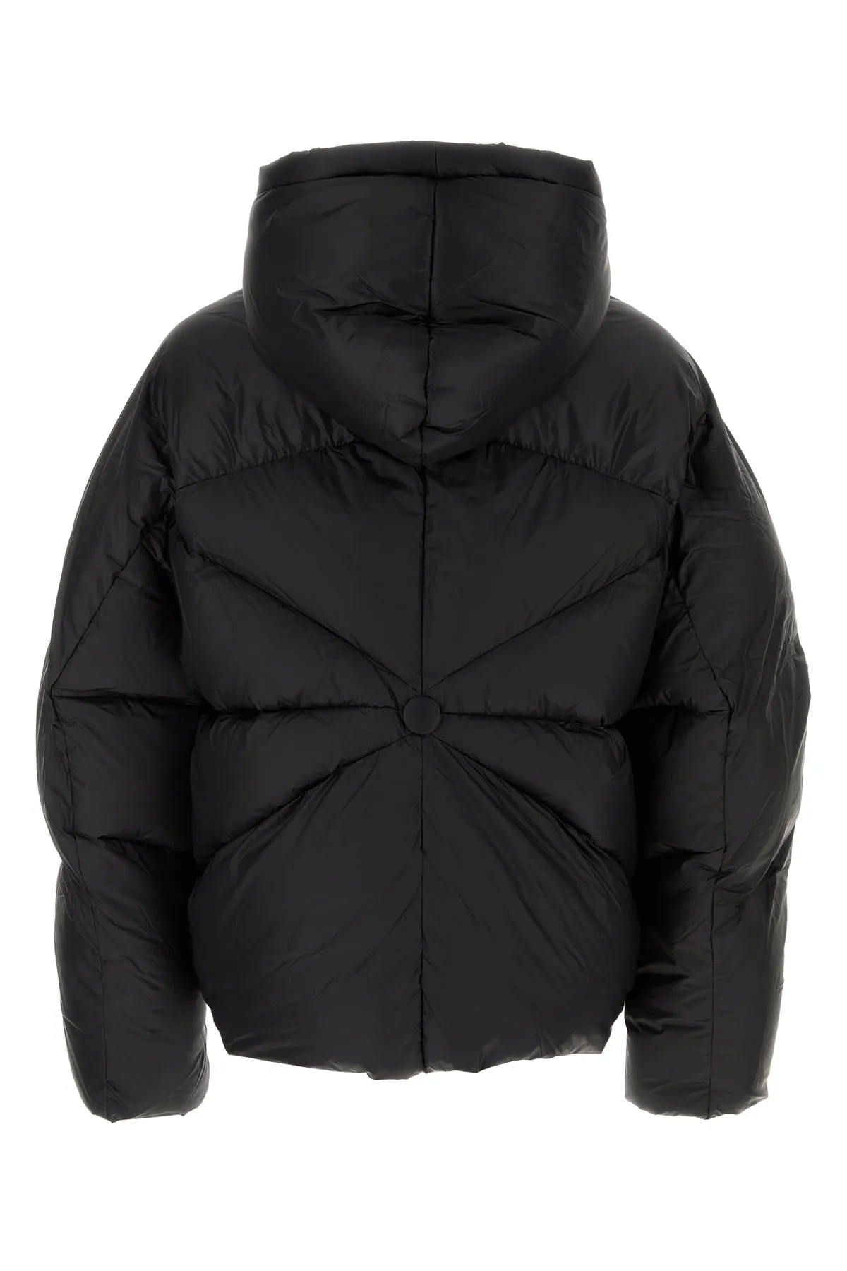Black nylon Radiant down jacket