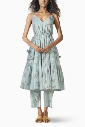 Blue Rose Coord Set