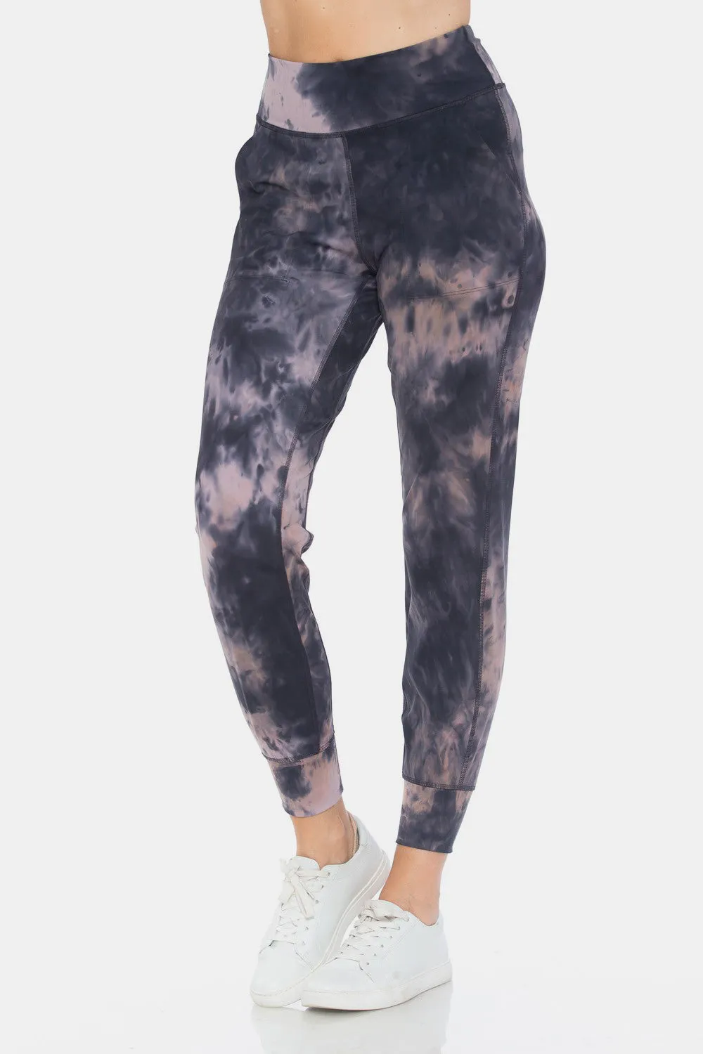 Blue Zone Planet |  Leggings Depot Tie-Dye High Waist Cropped Leggings
