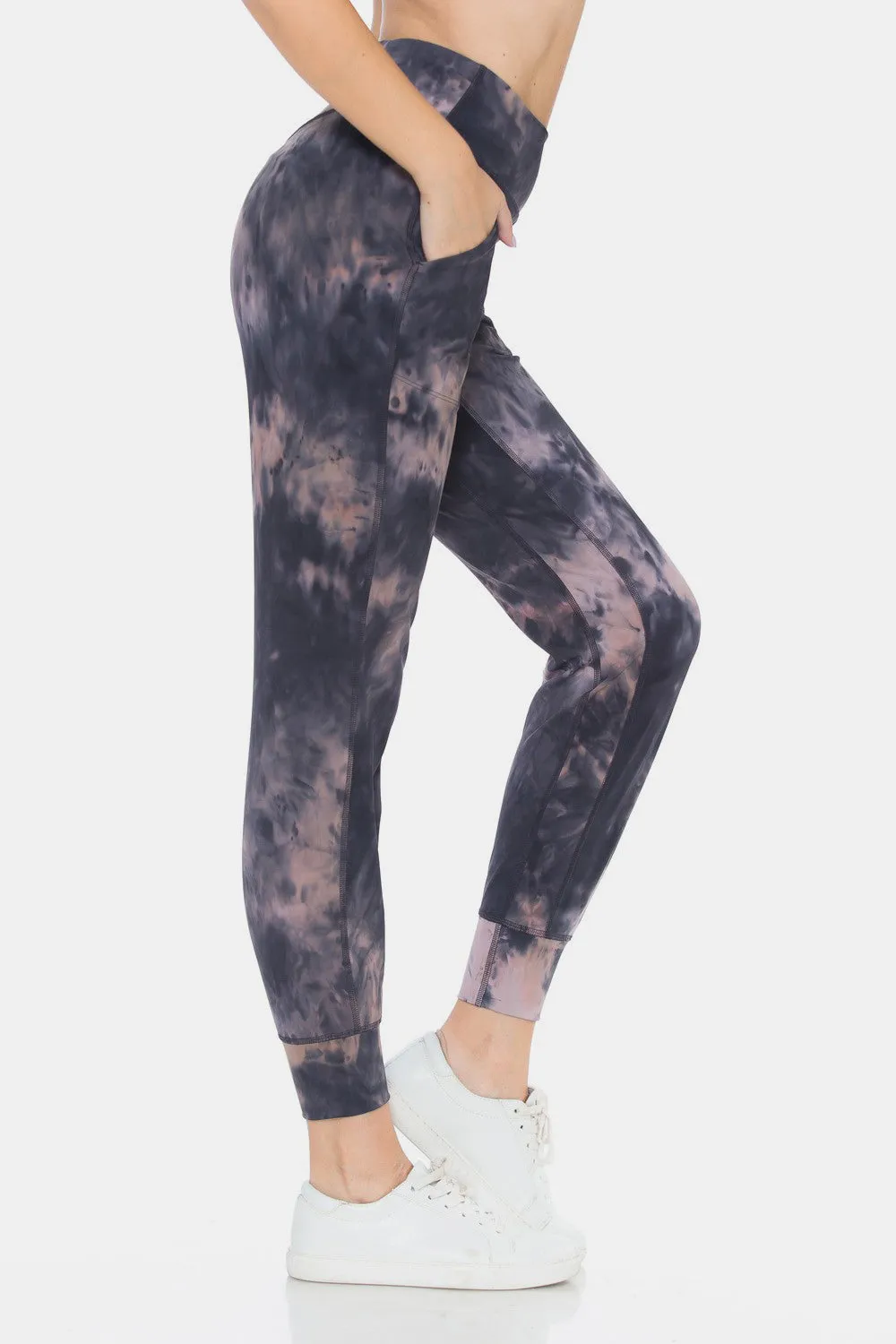 Blue Zone Planet |  Leggings Depot Tie-Dye High Waist Cropped Leggings