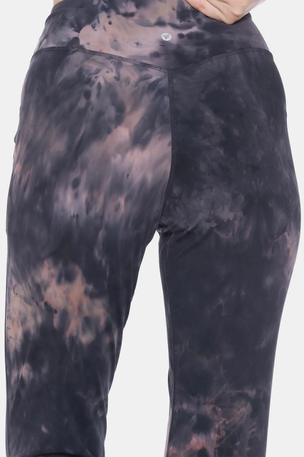 Blue Zone Planet |  Leggings Depot Tie-Dye High Waist Cropped Leggings