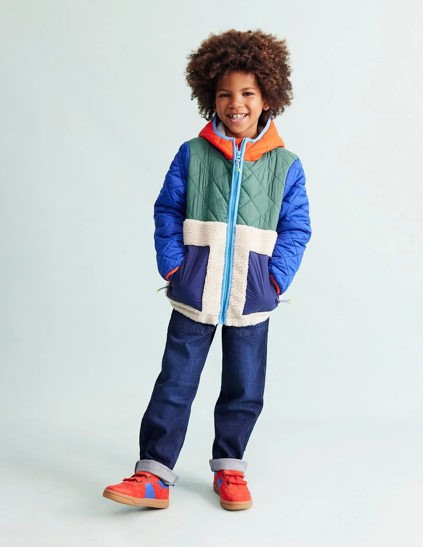 Borg Mix Jacket-Multi