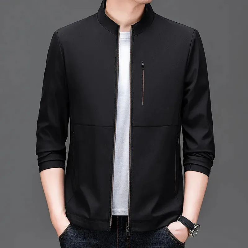 Caleb - Men's Mandarin Collar Jacket