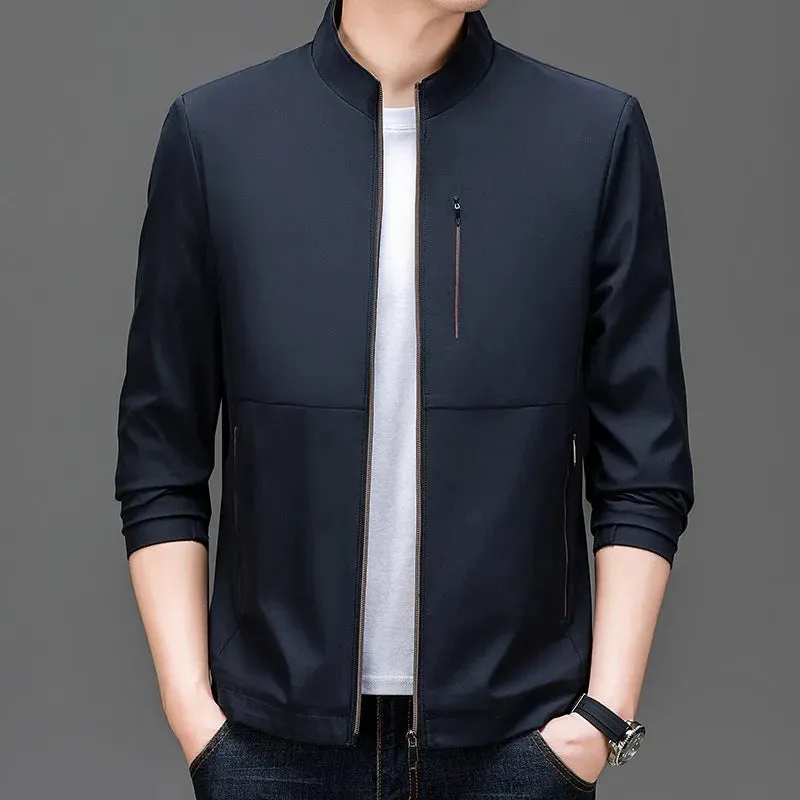 Caleb - Men's Mandarin Collar Jacket