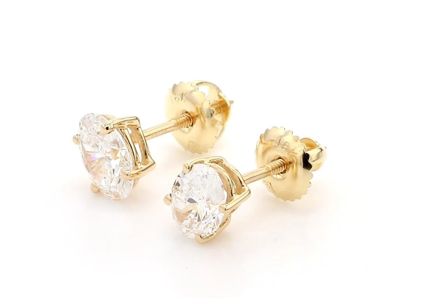 Classic Oval Earrings 1.0 Ctw Certified
