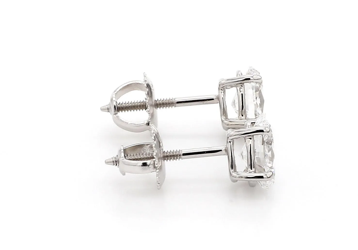 Classic Oval Earrings 1.0 Ctw Certified