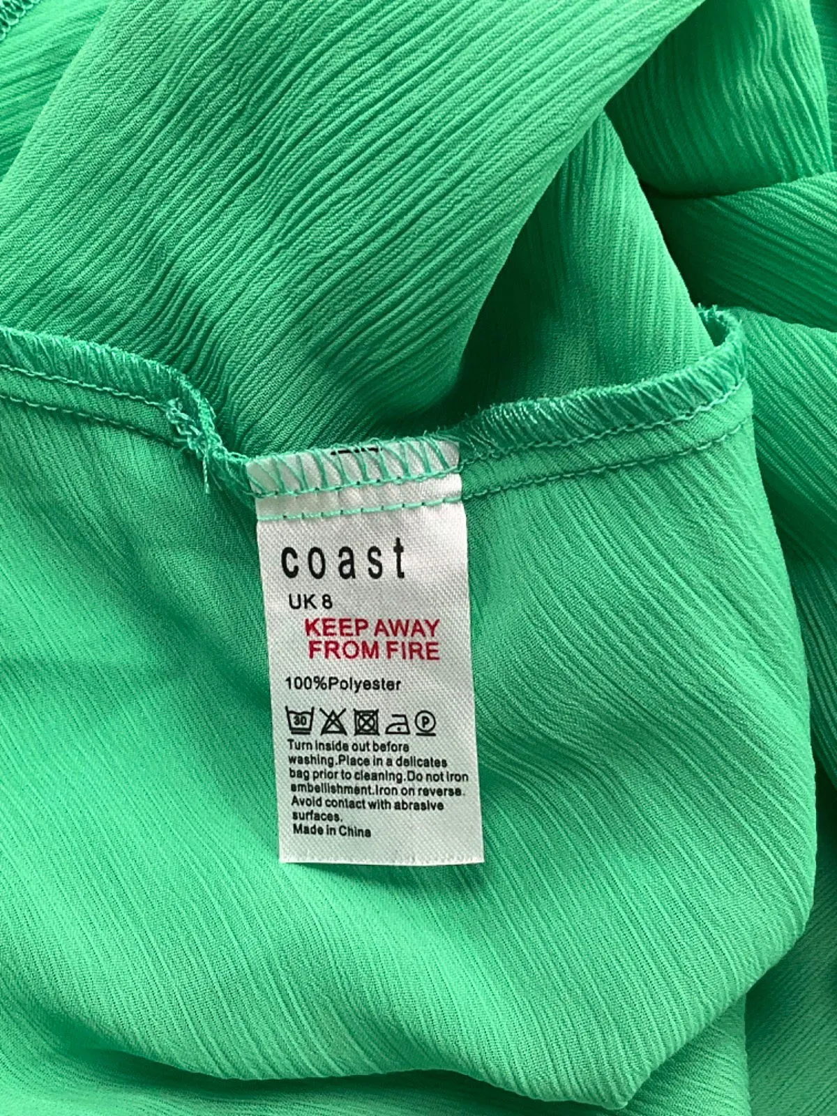 Coast Green Sleeveless Layered Top UK 8