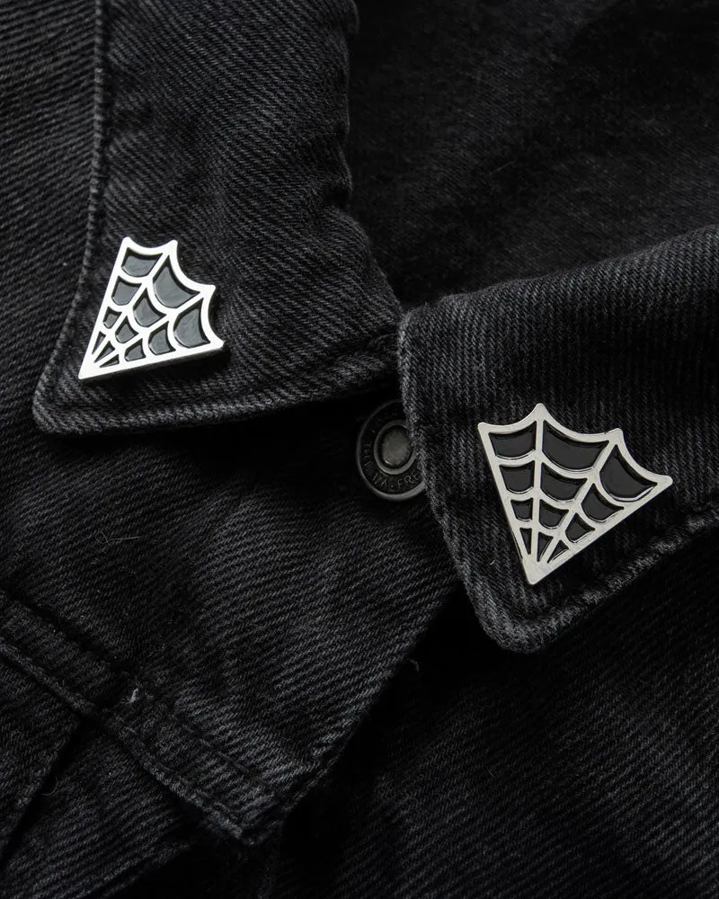 Cobwebs Collar Pins Set