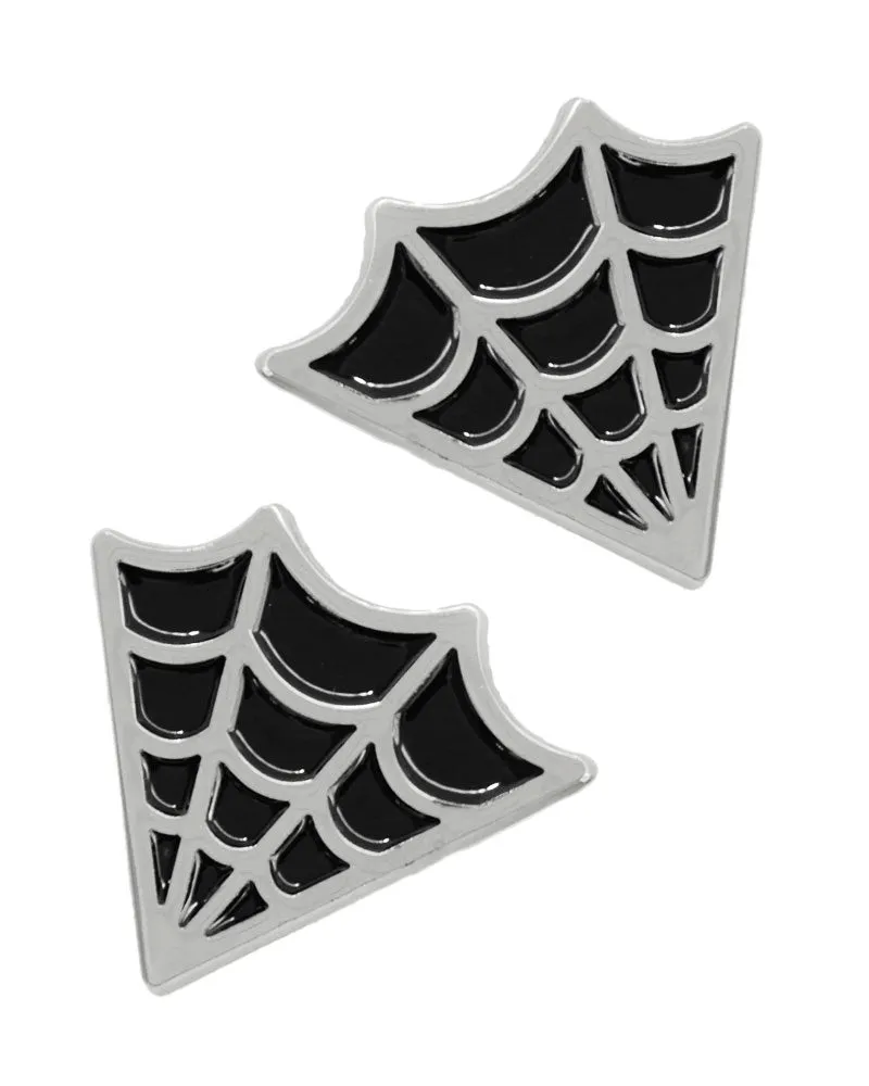 Cobwebs Collar Pins Set
