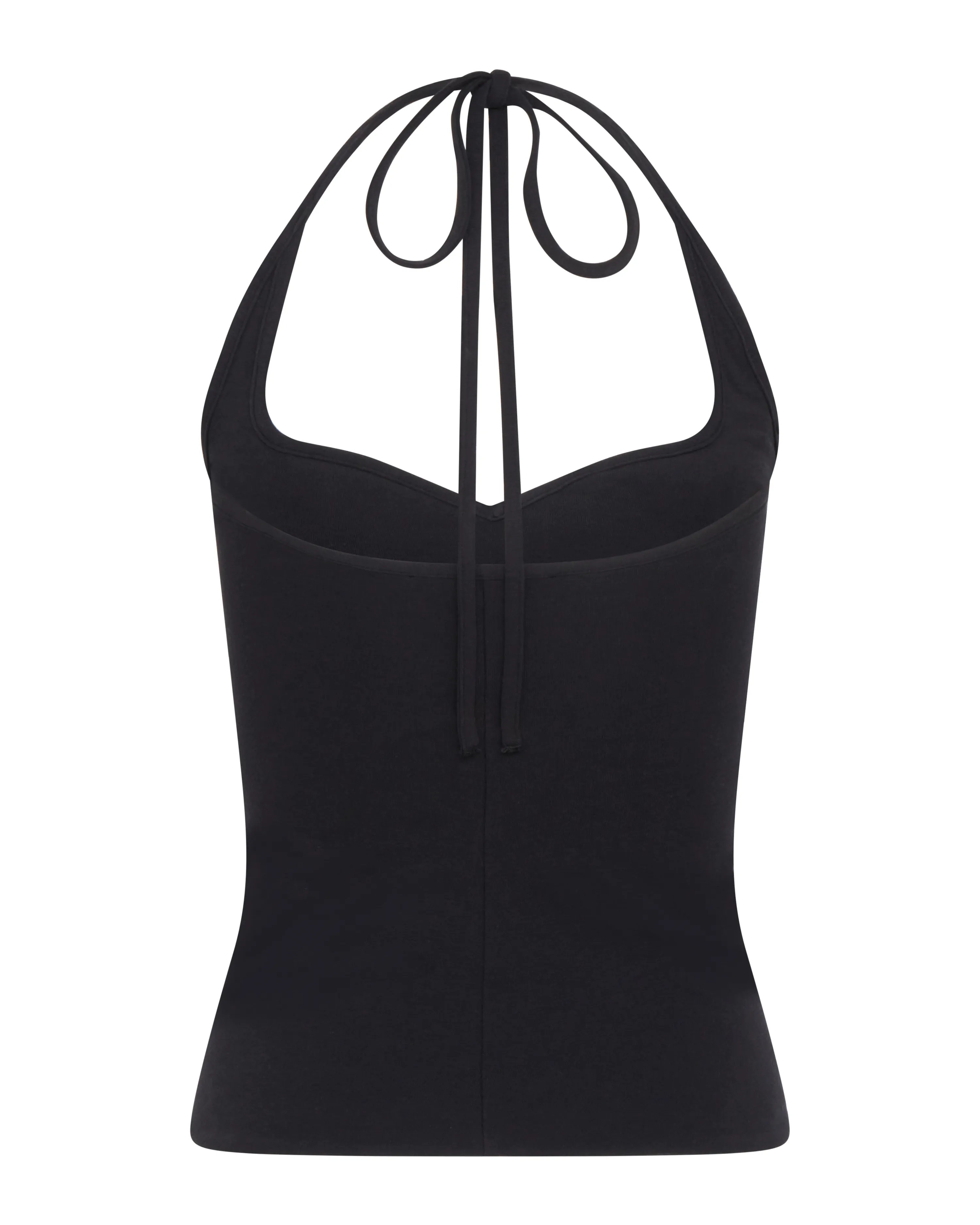 Convertible Sweetheart Cotton Top | Black