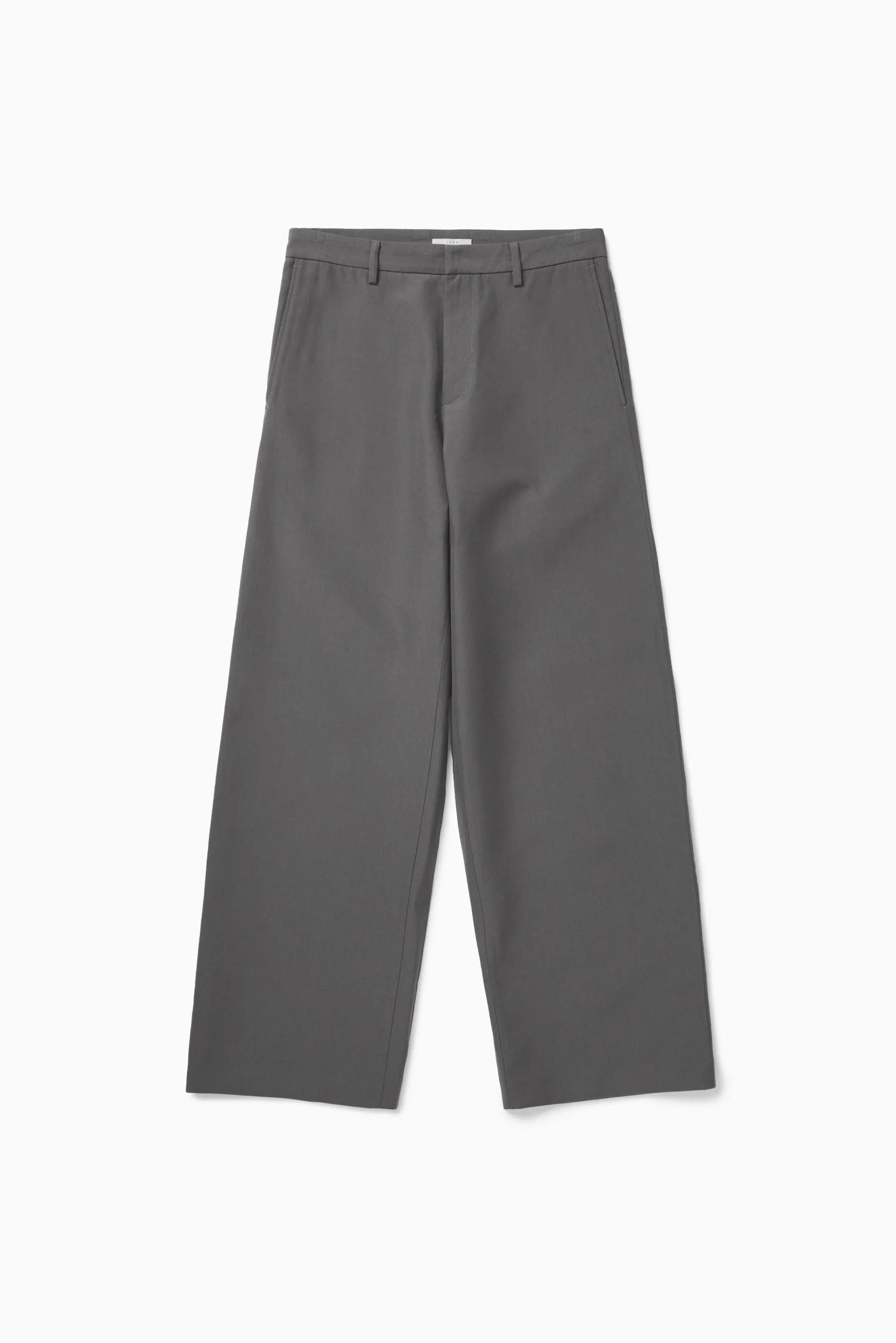 Curved flared pants