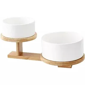 Double Layer Ceramic Fruit Bowl with Stand 5"   6"