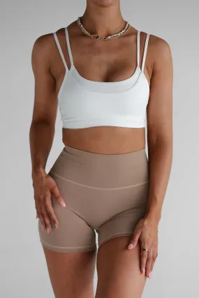 Double Layer Crop - White