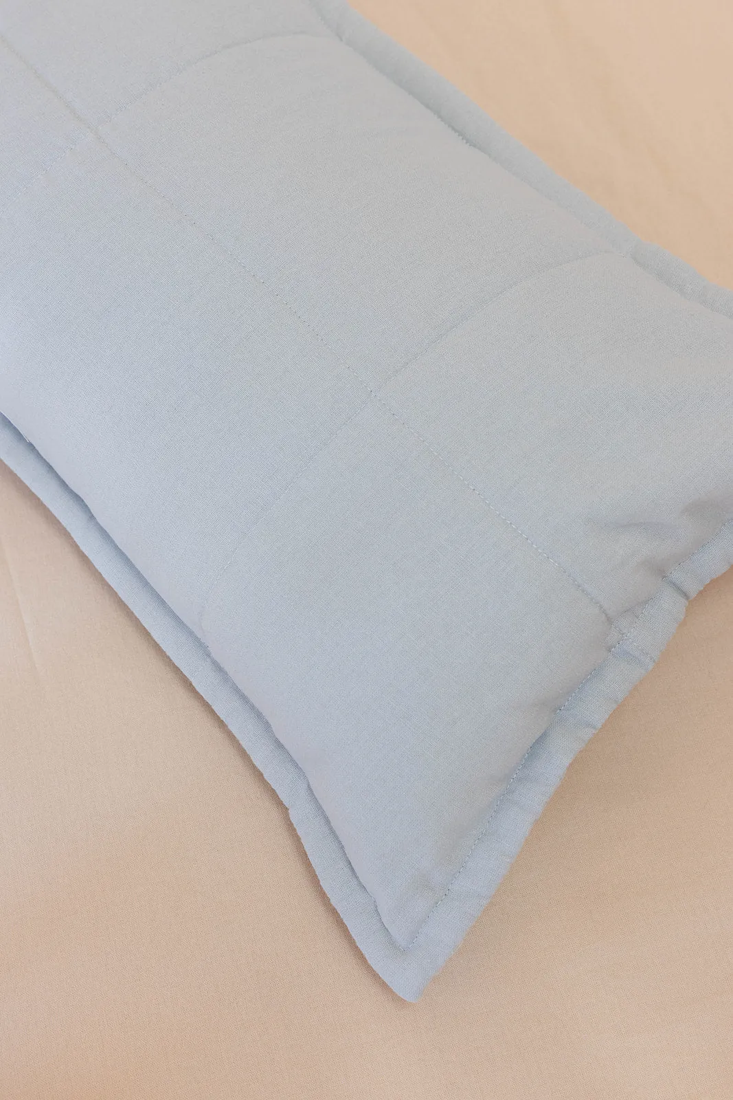 Dove - Linen Quilted Sham & Pillow