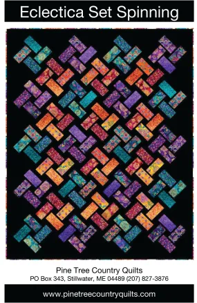 ECLECTICA SET SPINNING - Pine Tree Country Quilts Pattern - DIGITAL DOWNLOAD