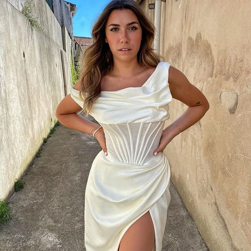 Eleganty Satin Bodycon Dress