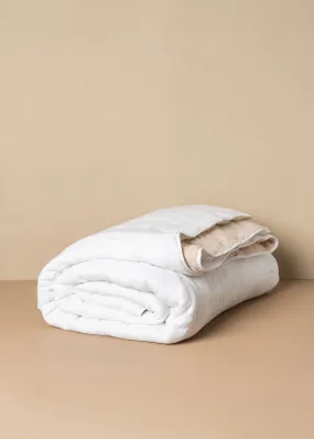 Enes Quilted Bed Cover | White