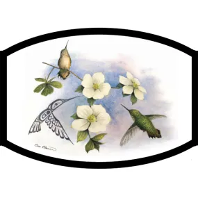 Face Mask - Dogwood and Hummingbird