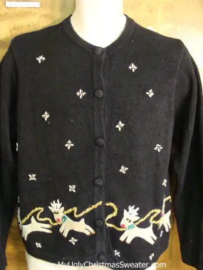 Festive Reindeer Ugly Christmas Sweater