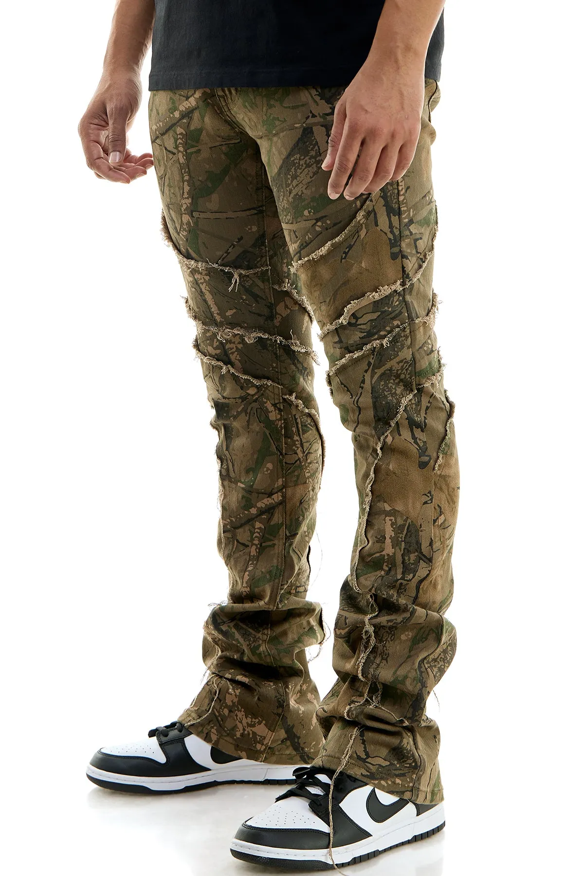 FLARED OVERLAP PANTS