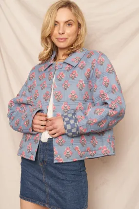 Floral Flip Reversible Jacket