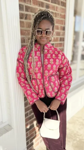 Floral Quilted Jacket