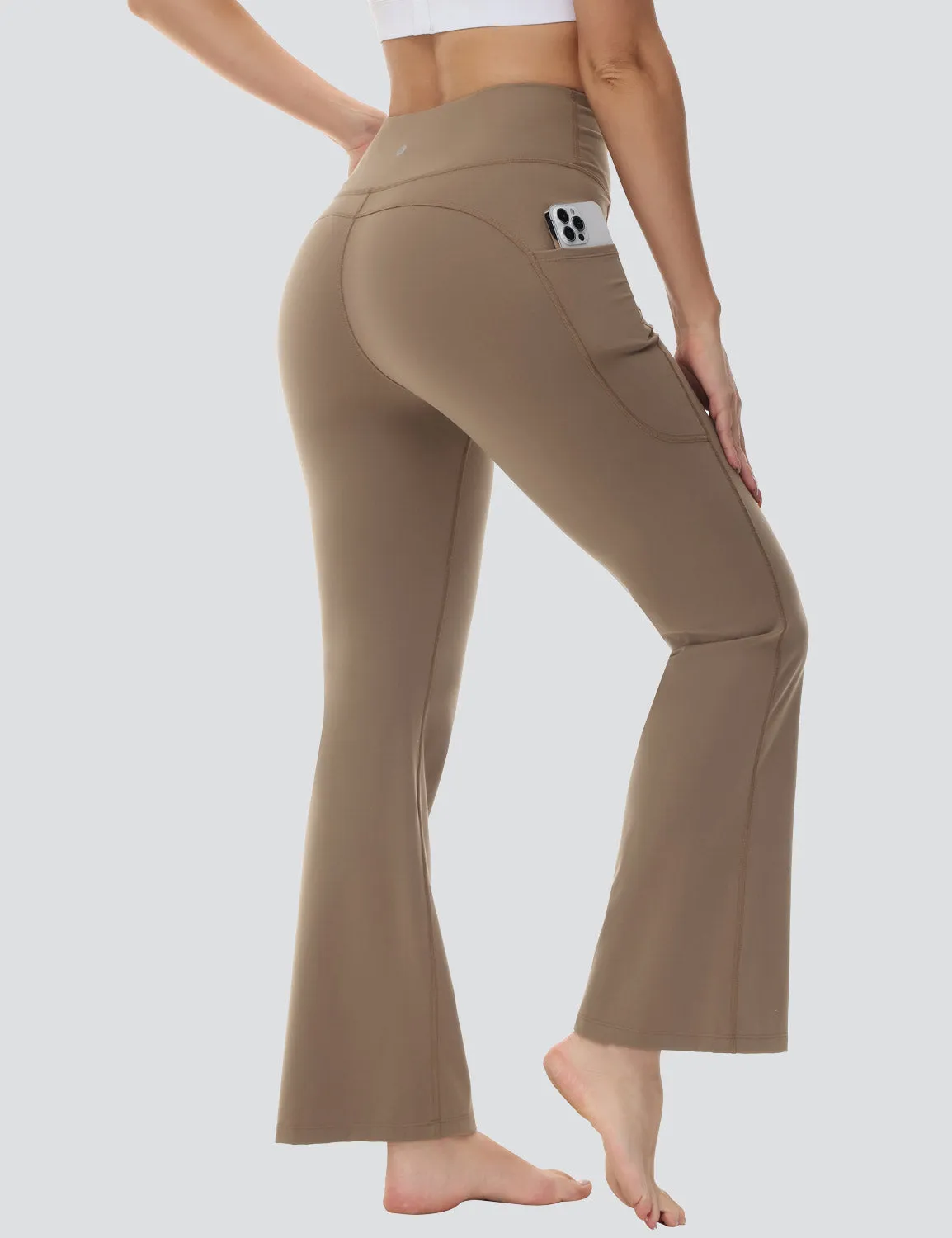 Flyleaf Pocketed Flared Pants