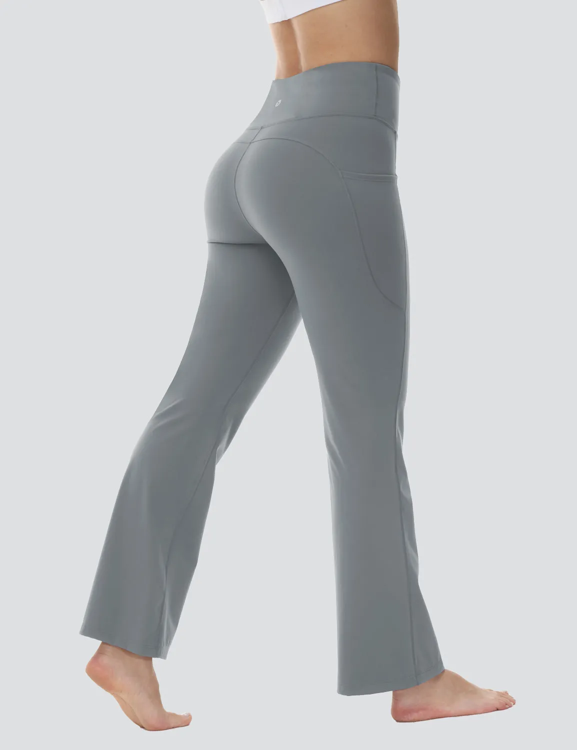 Flyleaf Pocketed Flared Pants