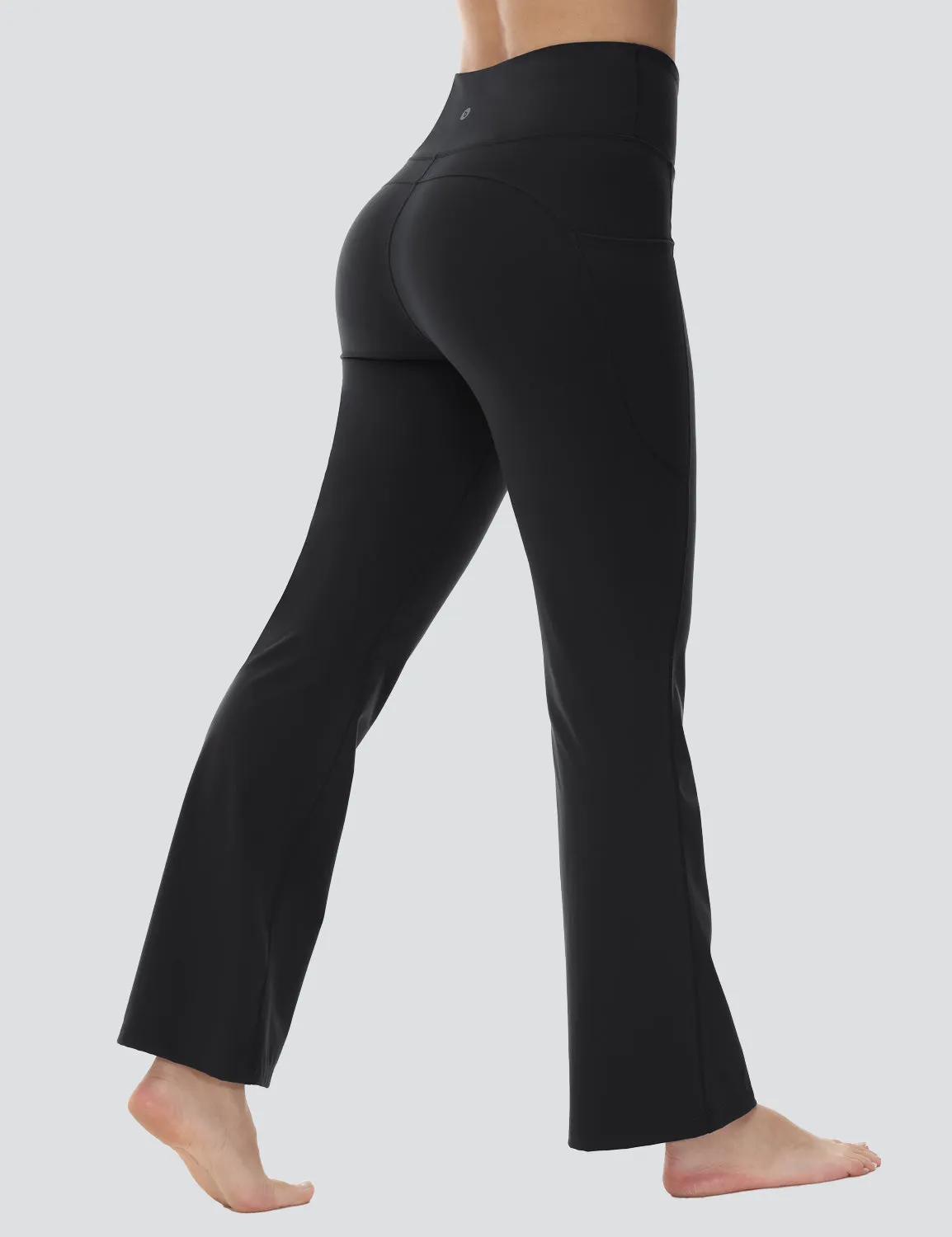 Flyleaf Pocketed Flared Pants
