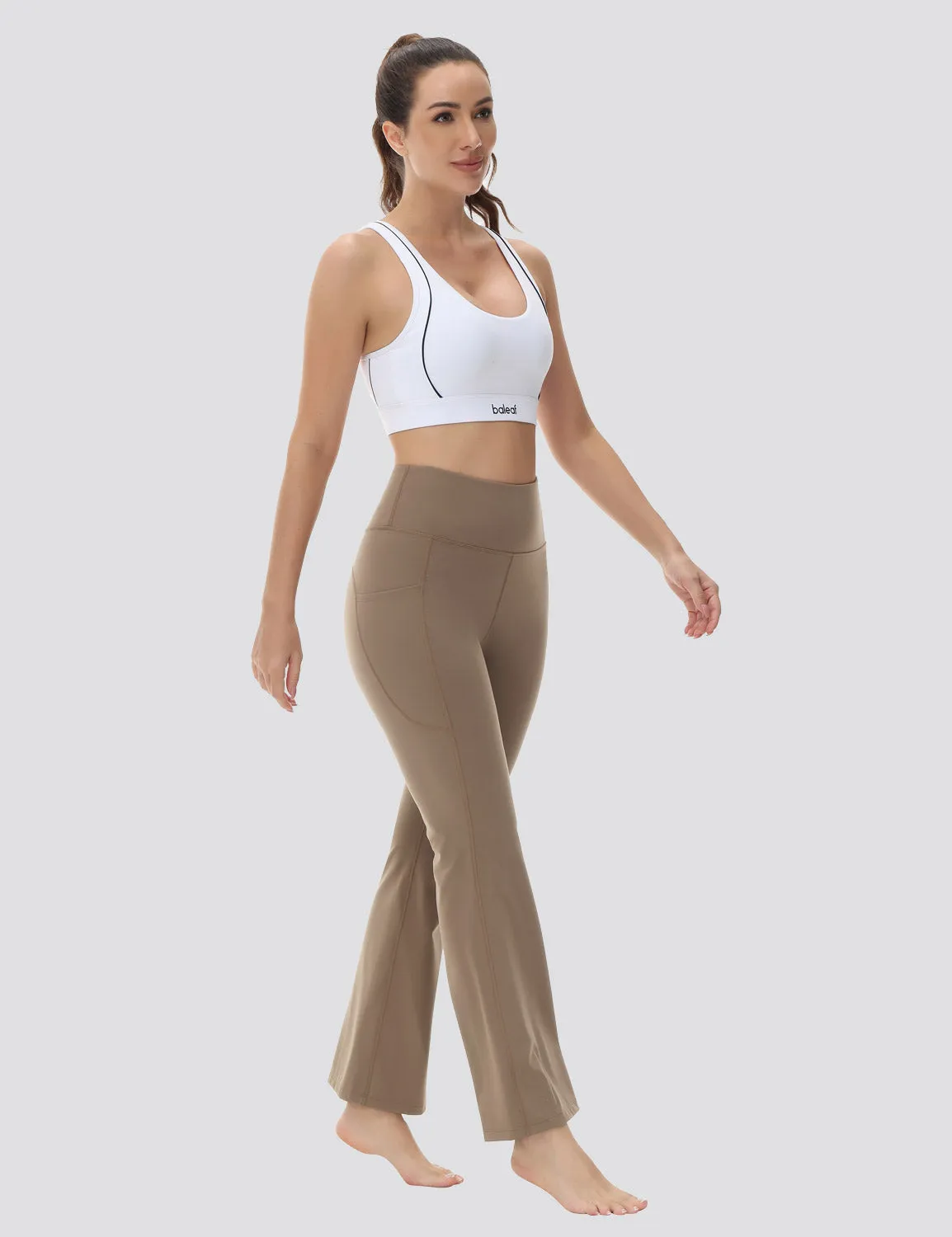 Flyleaf Pocketed Flared Pants