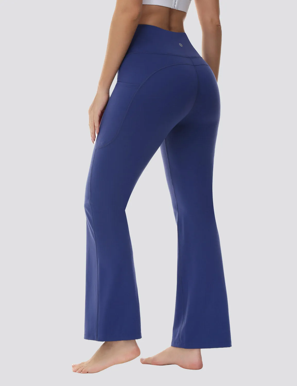 Flyleaf Pocketed Flared Pants