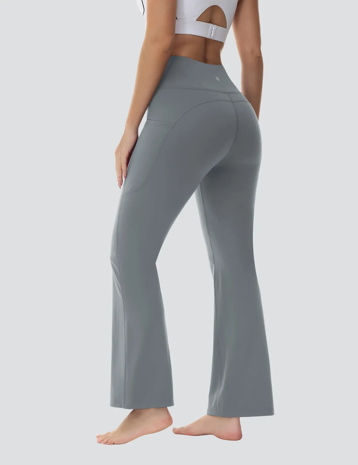 Flyleaf Pocketed Flared Pants