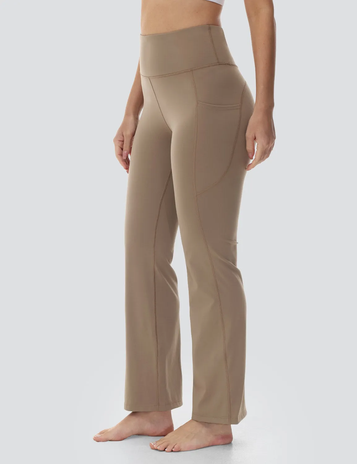 Flyleaf Pocketed Flared Pants