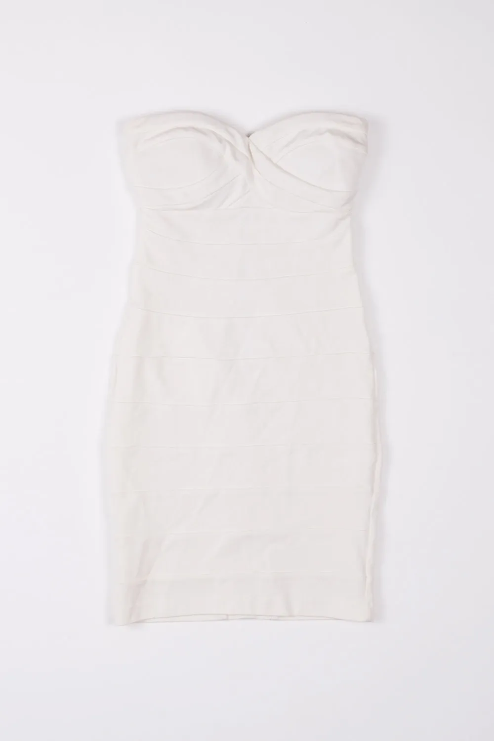 Forever New White Strapless Bodycon Dress 6