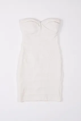 Forever New White Strapless Bodycon Dress 6