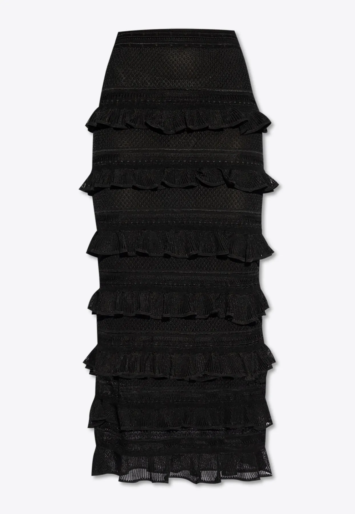 Frilled Midi Skirt